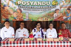 Semarak Hari Posyandu 2026, Bunda Rai Pantau Transformasi Posyandu 6 SPM di Desa Mambang, Selemadeg Timur